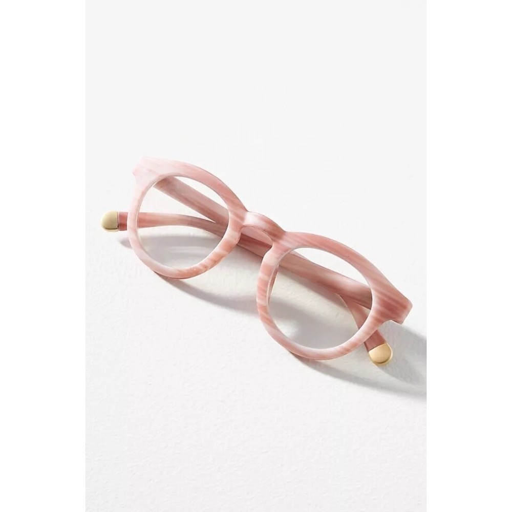 NEW from Anthropologie Pink Blue‎ Light Filtering Glasses +0.00
